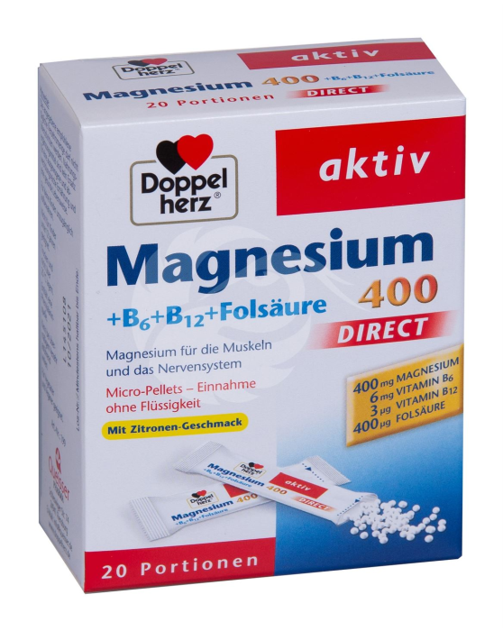 DoppelHerz Aktiv Mg 400+B6+B12 +foolhape direkt graanulid N20